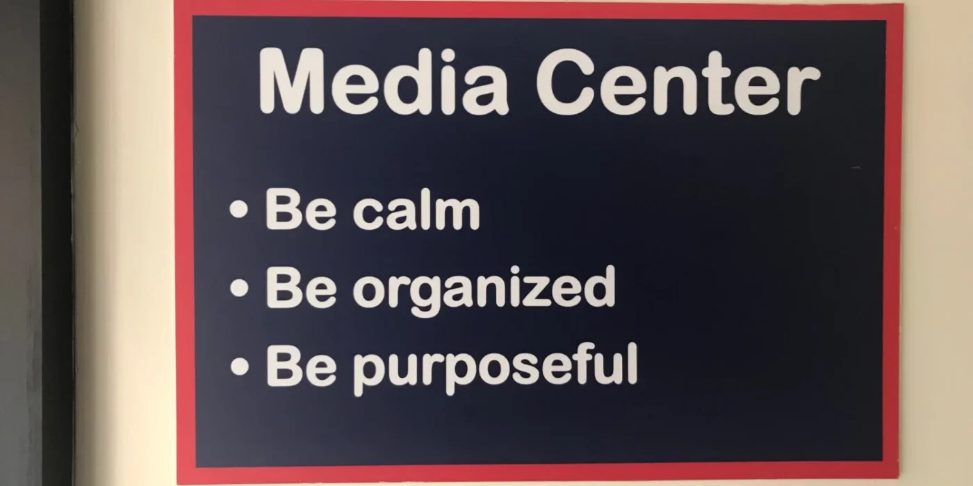 indoor and outdoor informational signs