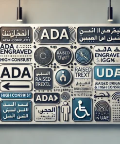 ADA and engraved signs