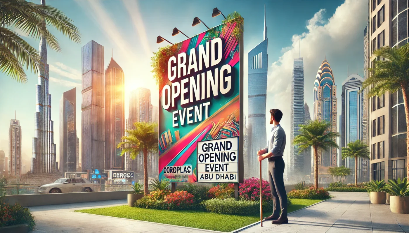digital signage example, dubai