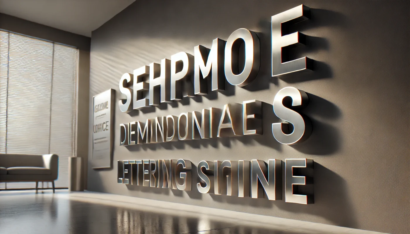 dimensional lettering signs