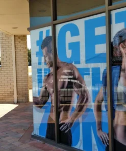 perforated window graphics dubai