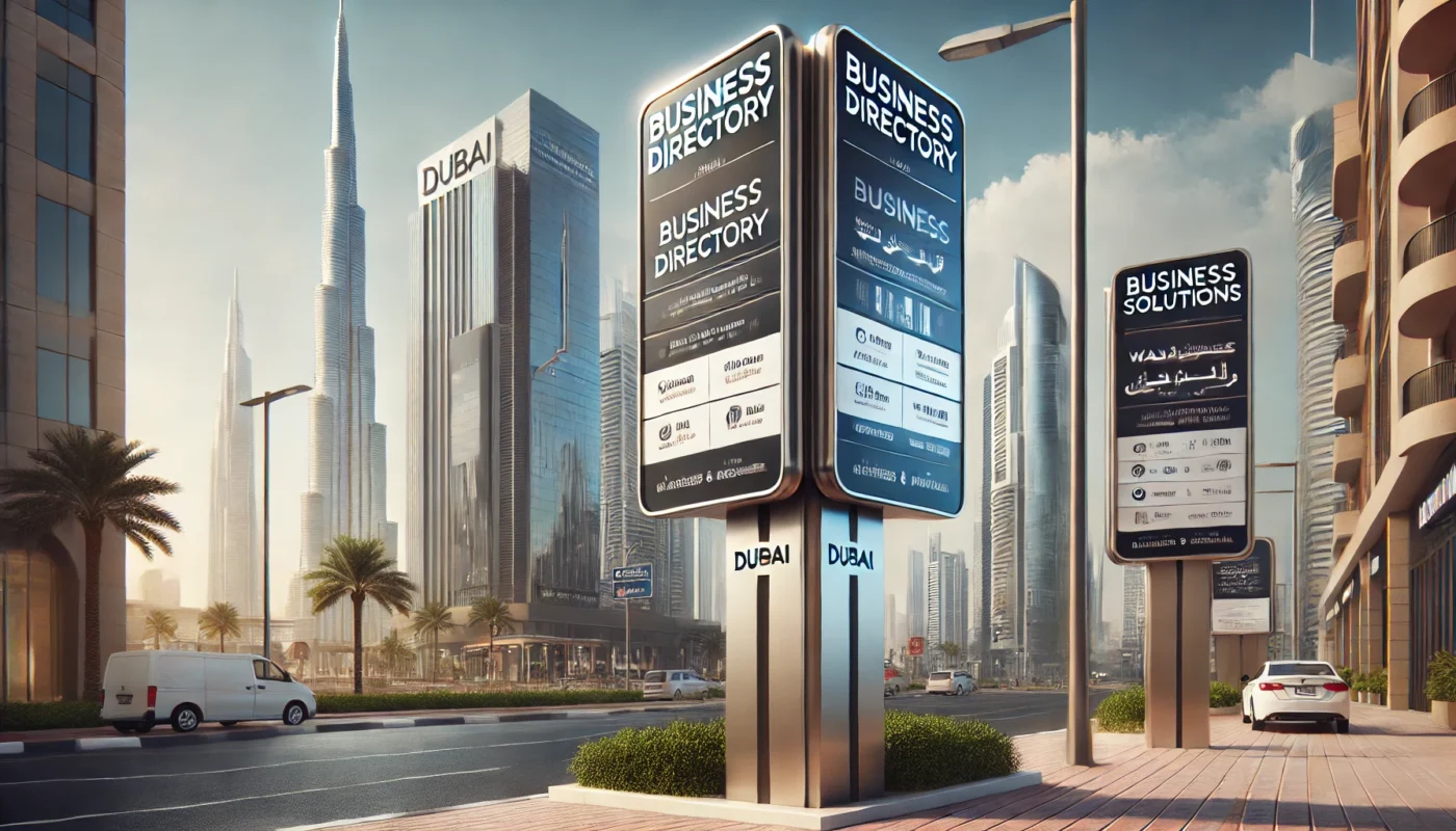 digital signage example, dubai