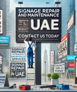 signage repair and maintenance services