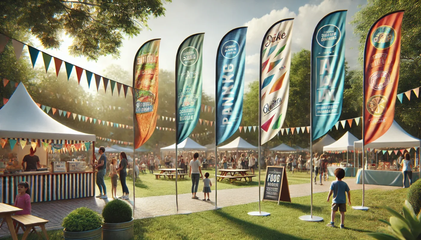 teardrop banners flags