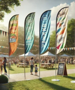 teardrop banners flags