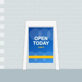 A-Frame Sidewalk Sign