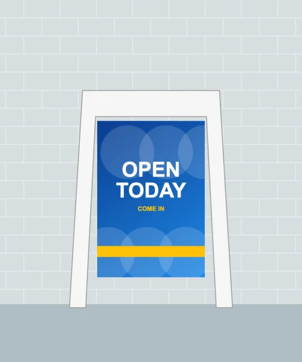 A-Frame Sidewalk Sign