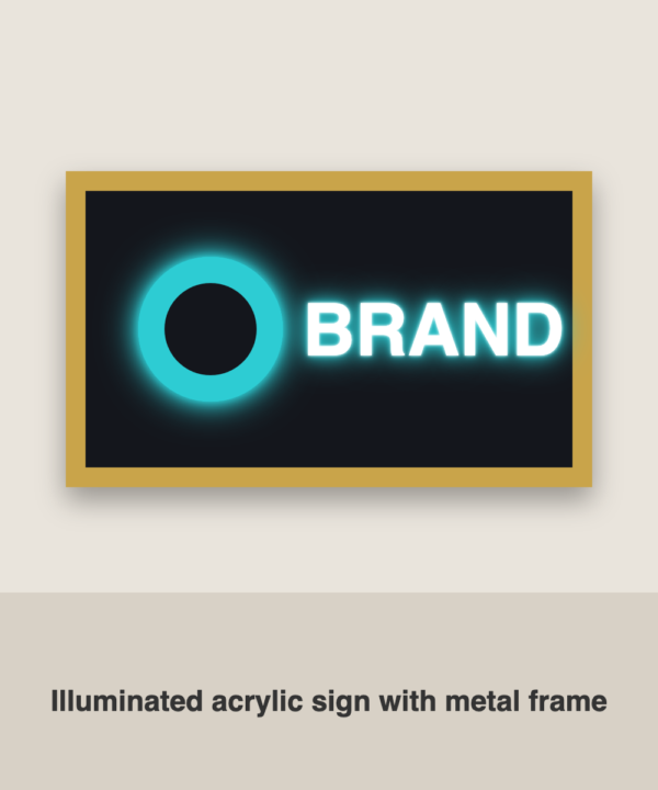 Acrylic neon sign - prod main