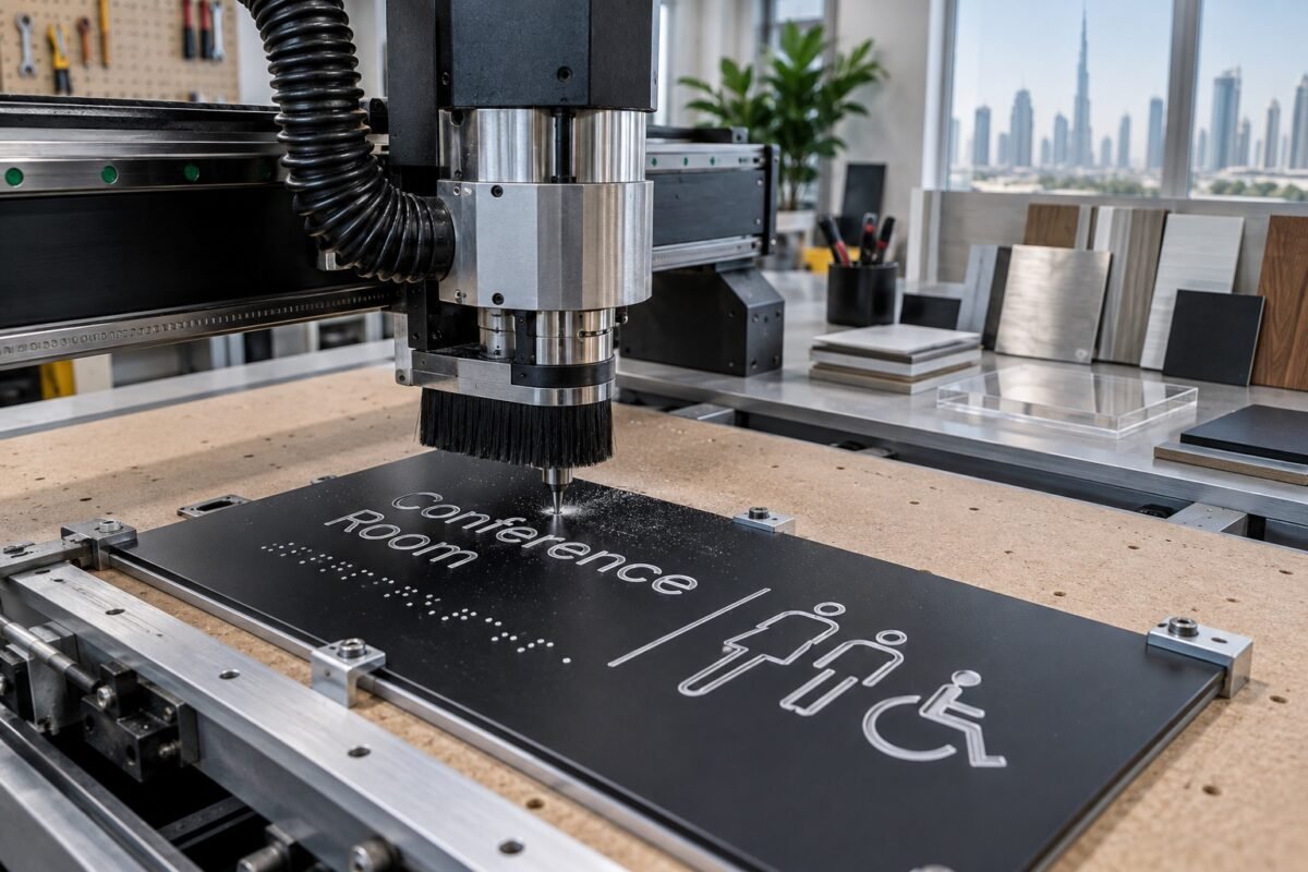 engraved & ada-specified signs 5 engraved sign example, dubai