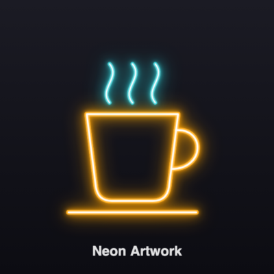 Artwork neon sign - type neon