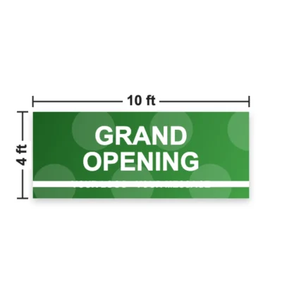 Banner size 10 x 4 ft