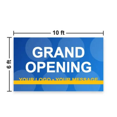 Banner size 10 x 6 ft