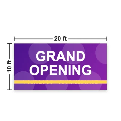 Size 20 x 10 ft