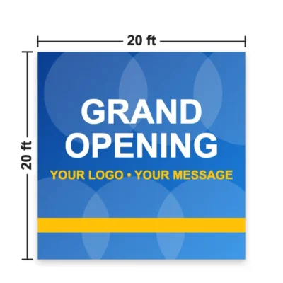 Size 20 x 20 ft