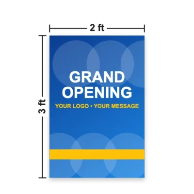 Banner size 2 x 3 ft