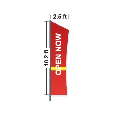 Concave Flag 2.5 x 10.2 ft