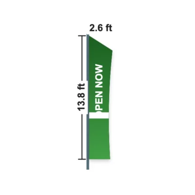 Concave Flag 2.6 x 13.8 ft