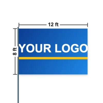 Custom Crowd Flag 12 x 8 ft