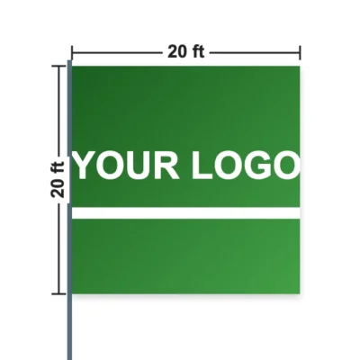 Custom Crowd Flag 20 x 20 ft