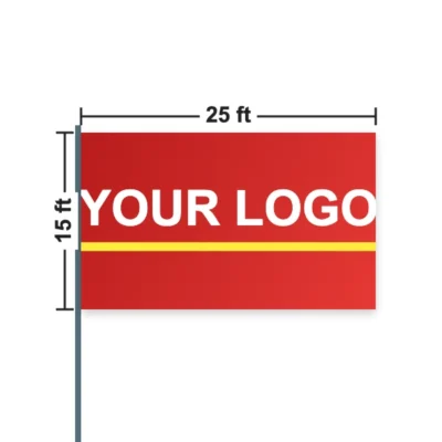 Custom Crowd Flag 25 x 15 ft