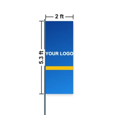Custom Giant Flag 2 x 5.3 ft