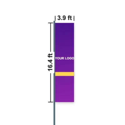 Custom Giant Flag 3.9 x 16.4 ft