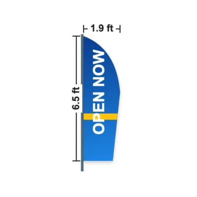 Shark Fin Flag 1.9 x 6.5 ft