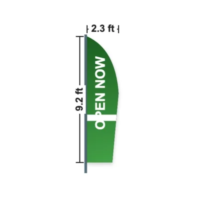 Shark Fin Flag 2.3 x 9.2 ft