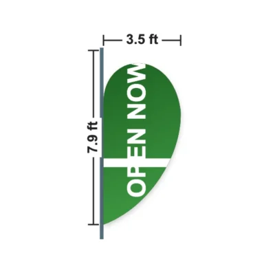 Teardrop Flag 3.5 x 7.9 ft