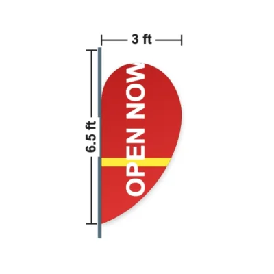Teardrop Flag 3 x 6.5 ft