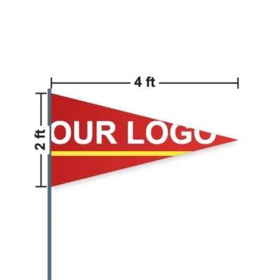 Triangle Flag 4 x 2 ft