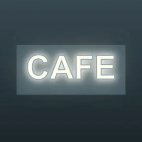 Back lit sign bf