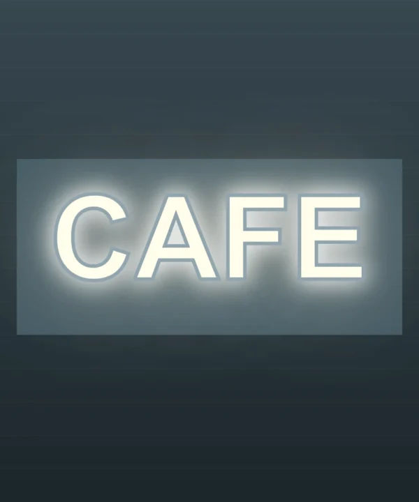 Back lit sign bf