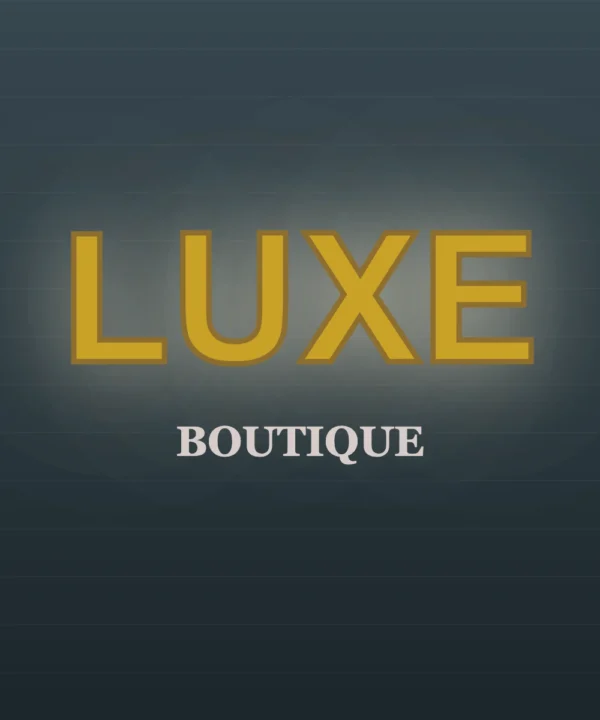 Back lit sign luxury