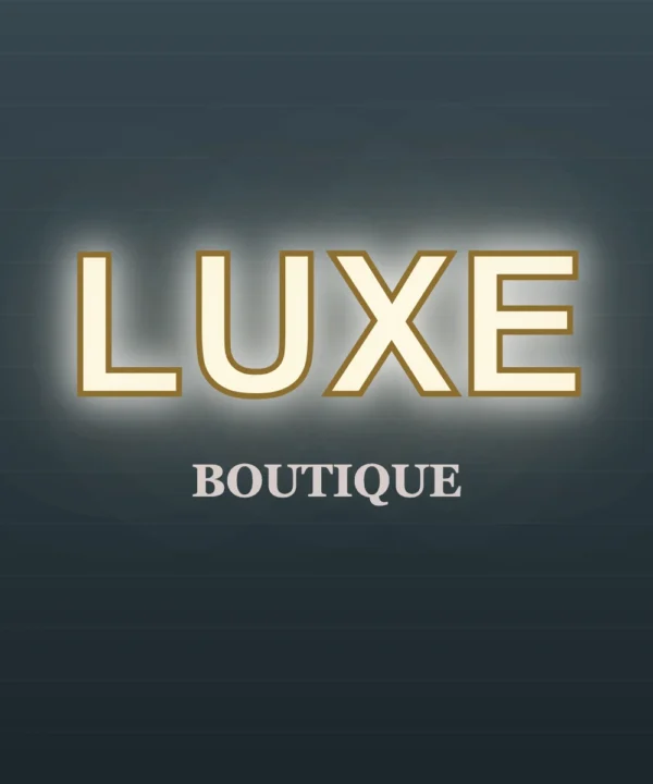Back lit sign luxury_bf