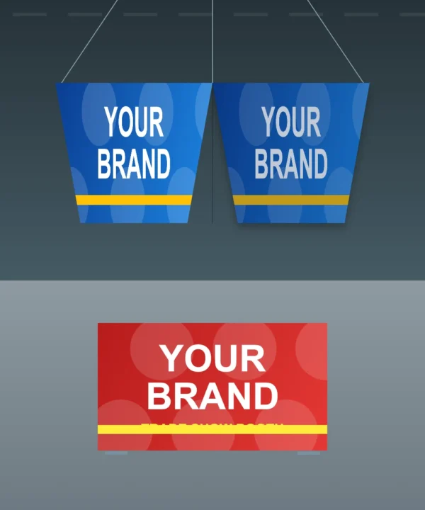 Tapered Triangle Hanging Sign