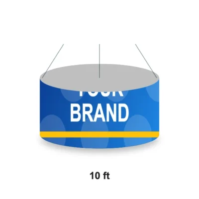 Oval Hanging Sign 10 ft across