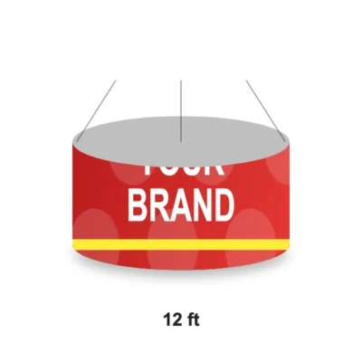 Oval Hanging Sign 12 ft across