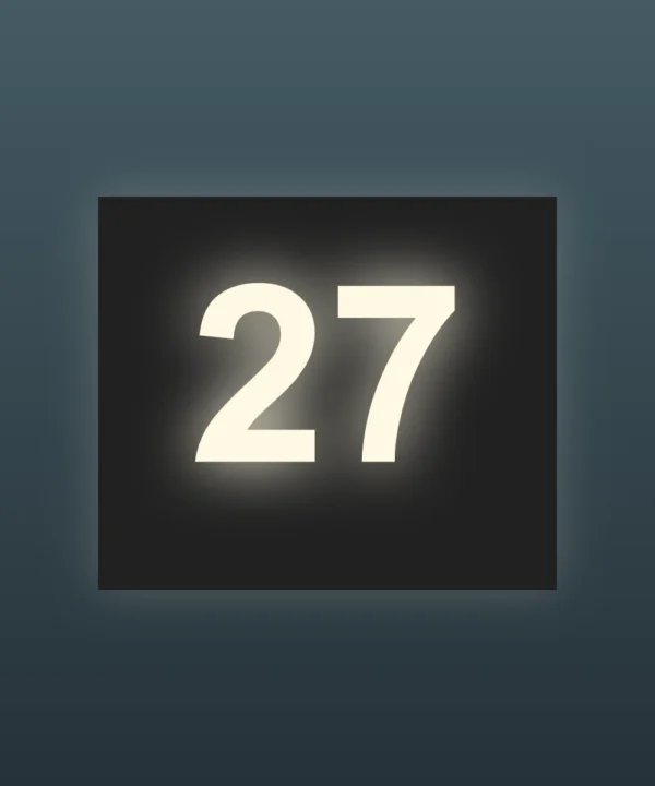House number laser