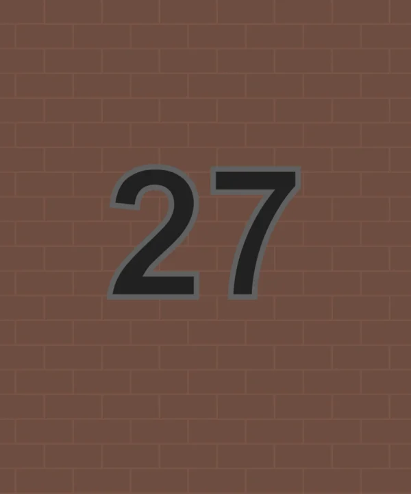 House number plain