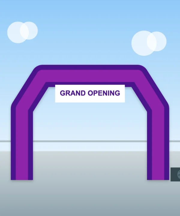 Inflatable Angled Arch