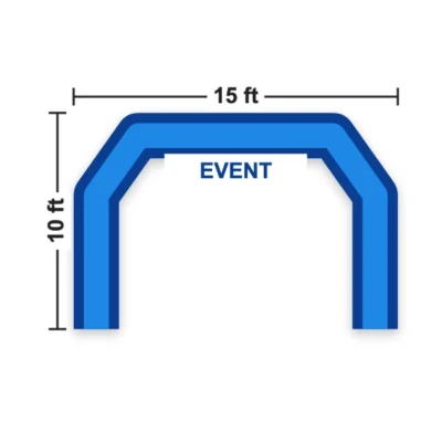 Inflatable Angled Arch 15 x 10 ft