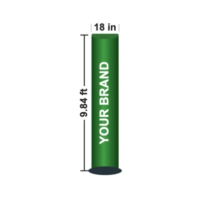 Inflatable Air Pillar 18 in x 9.84 ft