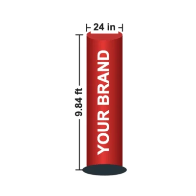 Inflatable Air Pillar 24 in x 9.84 ft