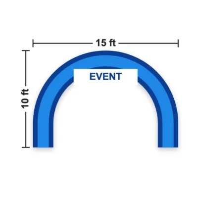 Inflatable Round Arch 15 x 10 ft