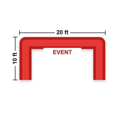 Inflatable Square Arch 20 x 10 ft