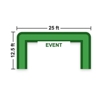 Inflatable Square Arch 25 x 12.5 ft