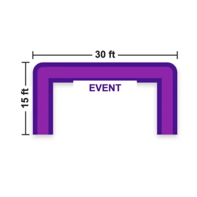Inflatable Square Arch 30 x 15 ft
