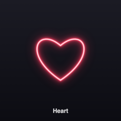 Custom neon sign - heart