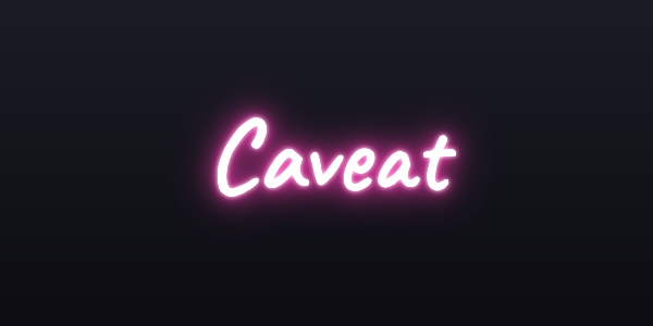 Neon sign font Caveat